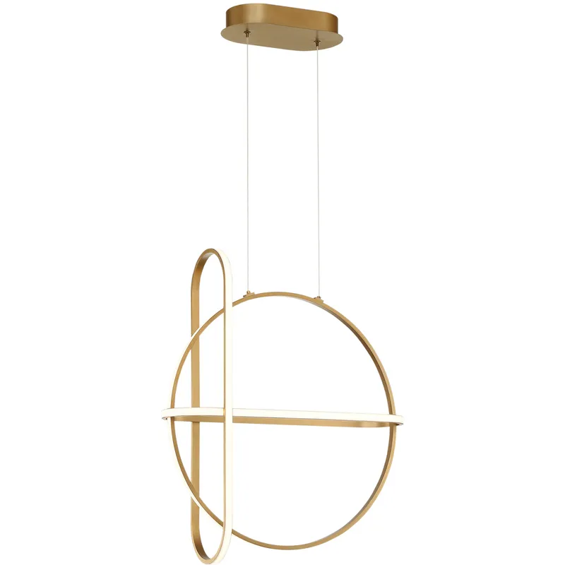 Berkley LED 6.75 inch Gold Chandelier Ceiling Light