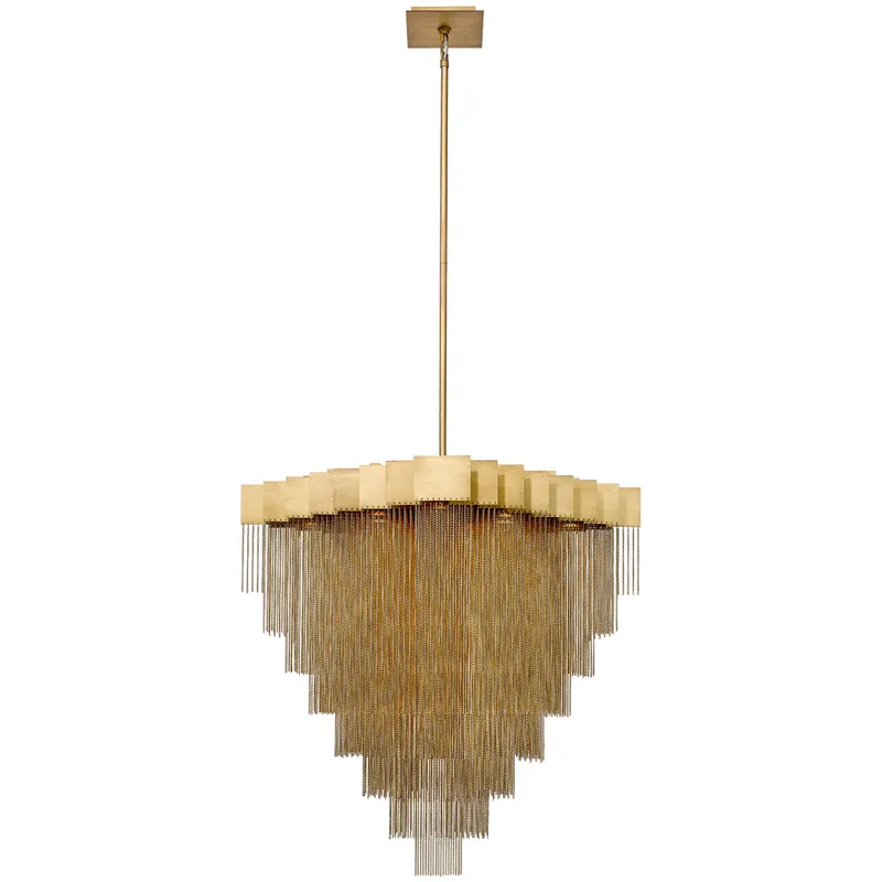 Bloomfield LED 28.5 inch Gold Chandelier Ceiling Light