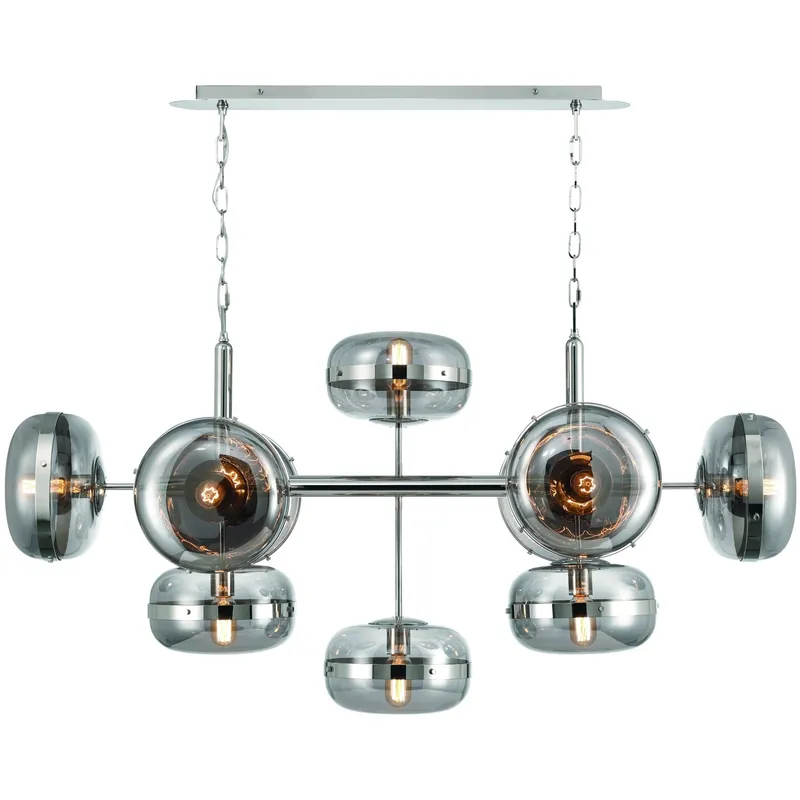 Nottingham 10 Light 21.75 inch Polished Nickel Chandelier Ceiling Light