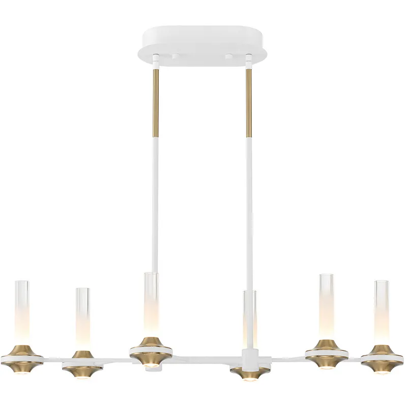 Torcia LED 10.5 inch White Chandelier Ceiling Light