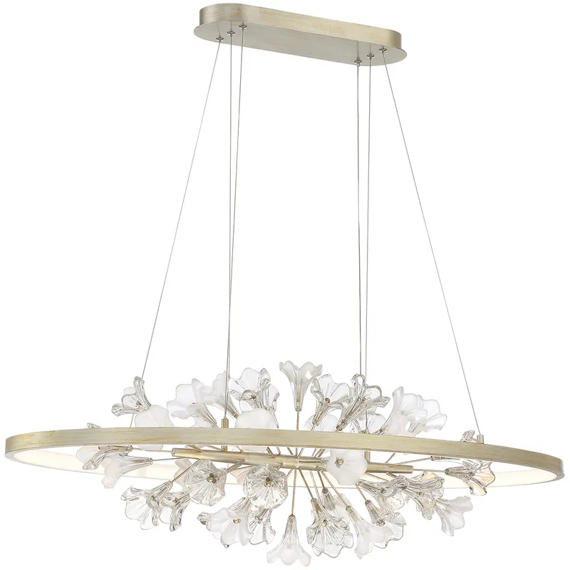 Clayton LED 19.75 inch Silver Chandelier Ceiling Light