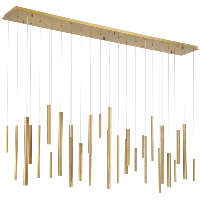 Santana LED 10 inch Brass Chandelier Ceiling Light
