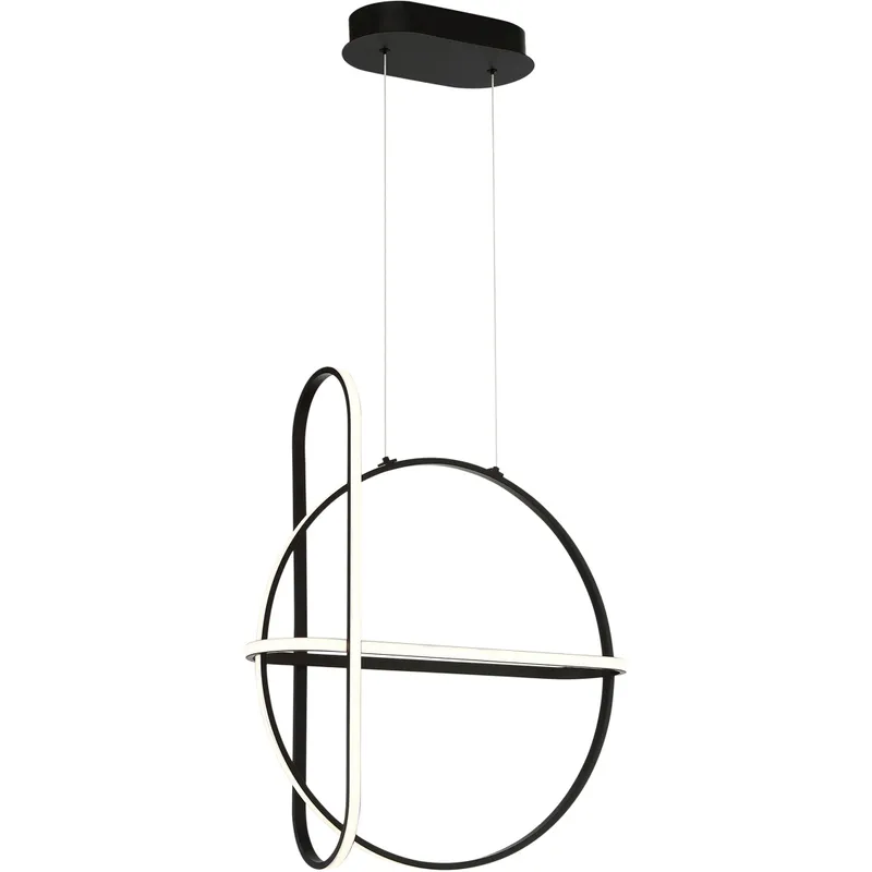 Berkley LED 6.75 inch Black Chandelier Ceiling Light