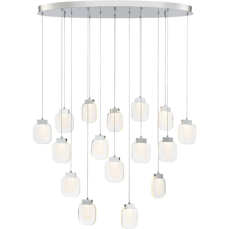 Paget 16 Light 14 inch Chrome Chandelier Ceiling Light