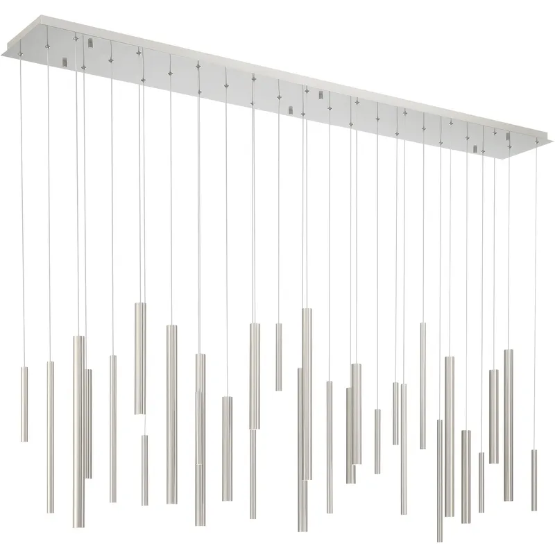 Santana LED 10 inch Satin Nickel Chandelier Ceiling Light