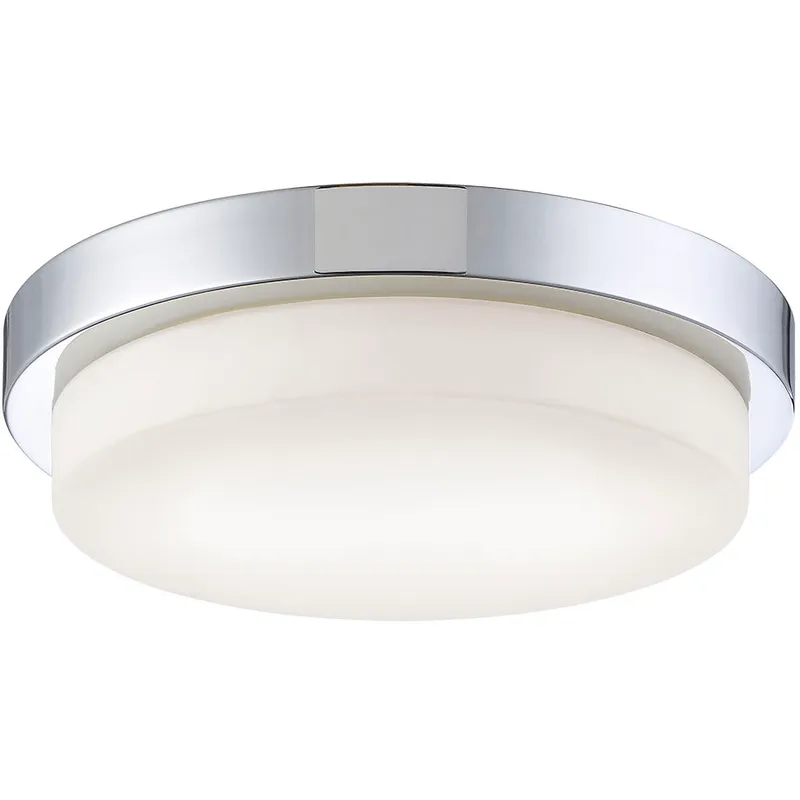 Salba LED 13 inch Chrome Flush Mount Ceiling Light, Large
