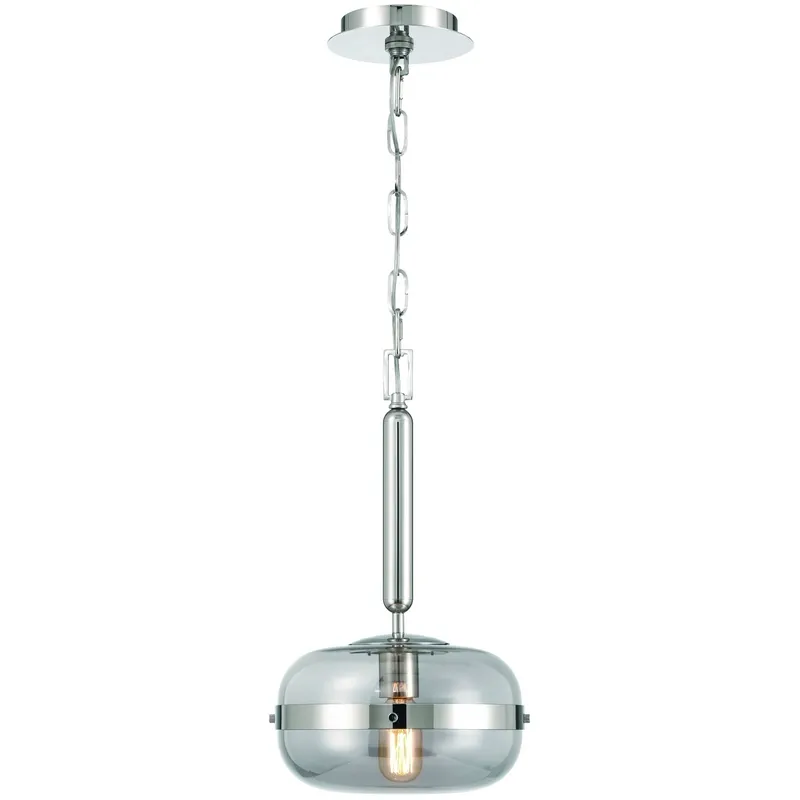 Nottingham 1 Light 10 inch Polished Nickel Mini Pendant Ceiling Light