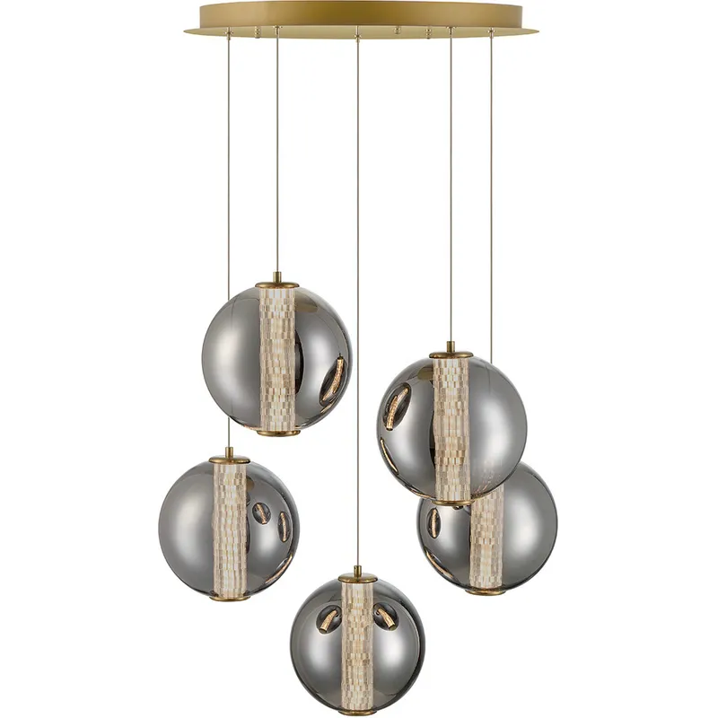Atomo LED 25.75 inch Gold Chandelier Ceiling Light