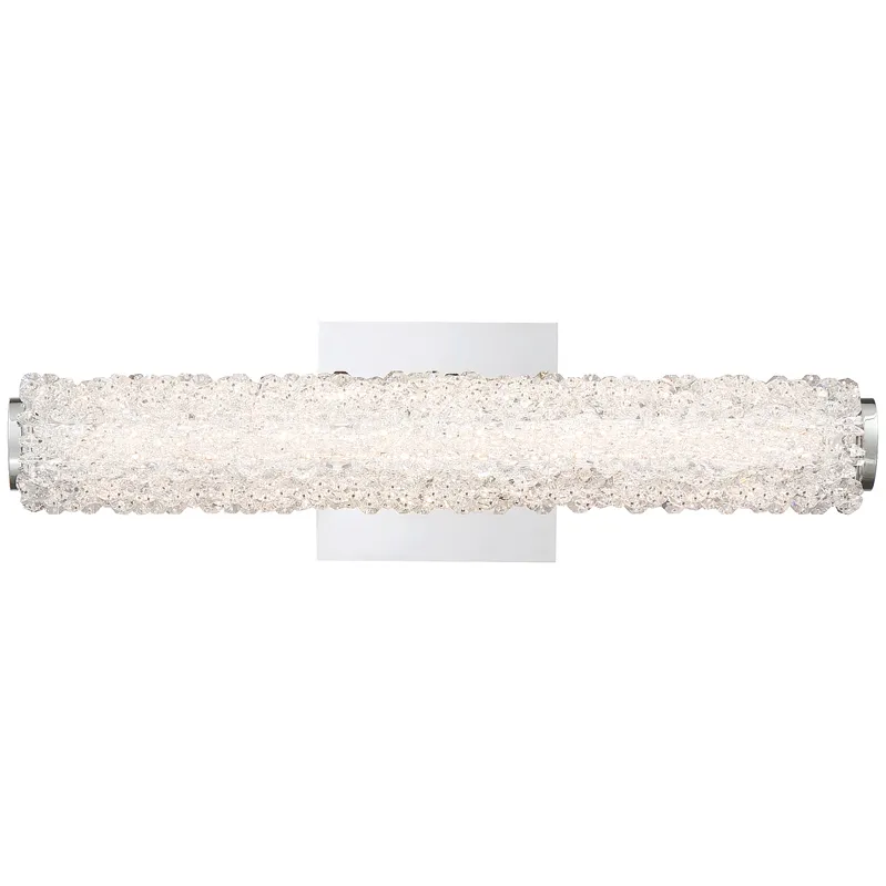 Sassi LED 18 inch Chrome Vanity Light Wall Light, Small