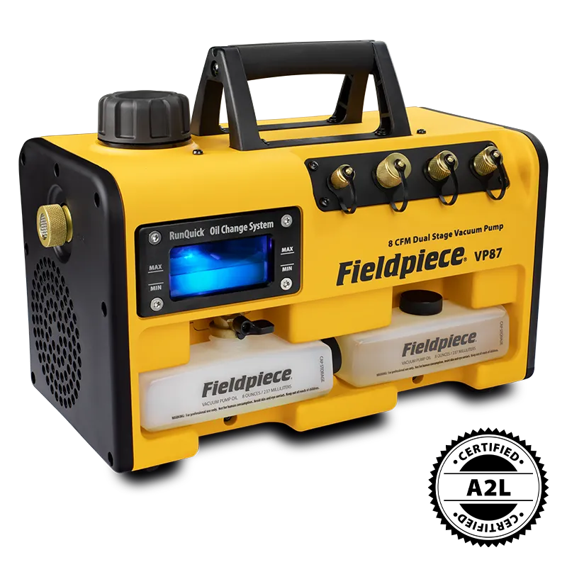 FIELDPIECE FP-VP87 RunQuick 8 CFM Dual Stage Vacuum Pump