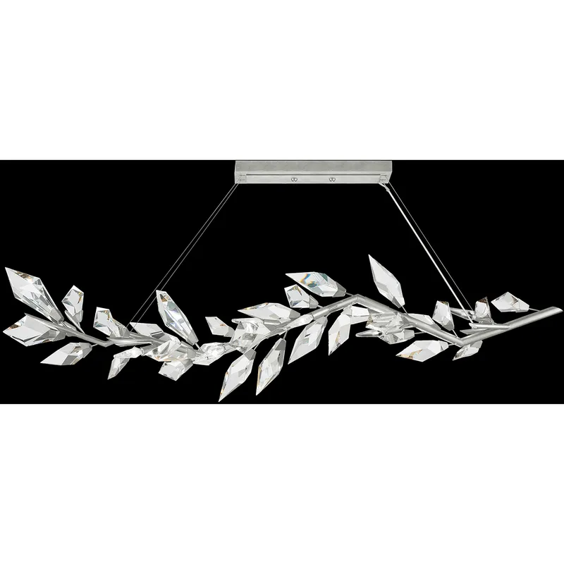 Foret 8 Light 72 inch Silver Pendant Ceiling Light