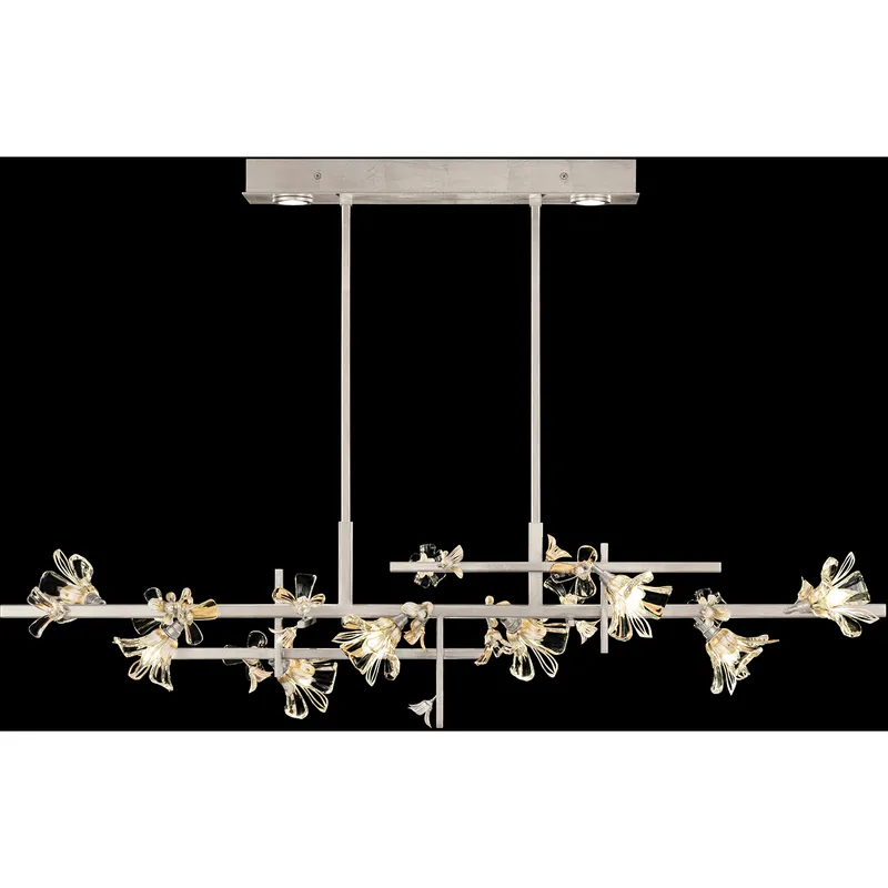 Azu LED 65 inch Silver Pendant Ceiling Light