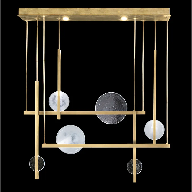 Selene 12 Light 56.5 inch Gold Pendant Ceiling Light