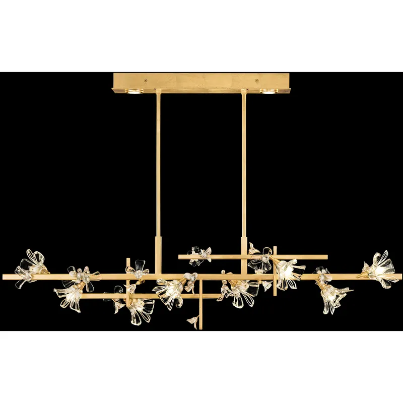 Azu LED 65 inch Gold Pendant Ceiling Light
