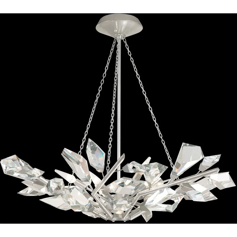 Foret 6 Light 35.5 inch Silver Pendant Ceiling Light