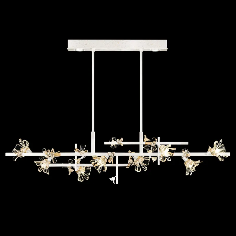 Azu LED 65 inch White Pendant Ceiling Light