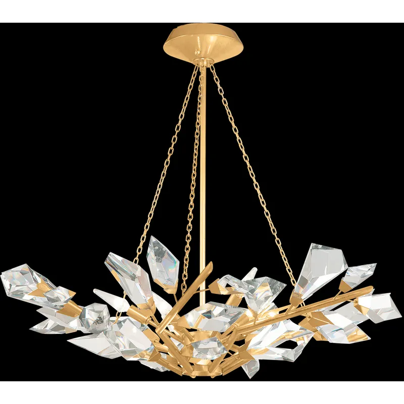 Foret 6 Light 35.5 inch Gold Pendant Ceiling Light