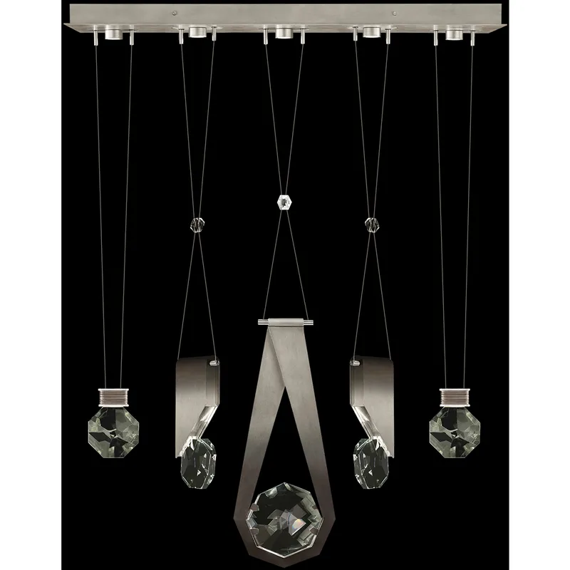 Aria 10 Light 43 inch Silver Pendant Ceiling Light