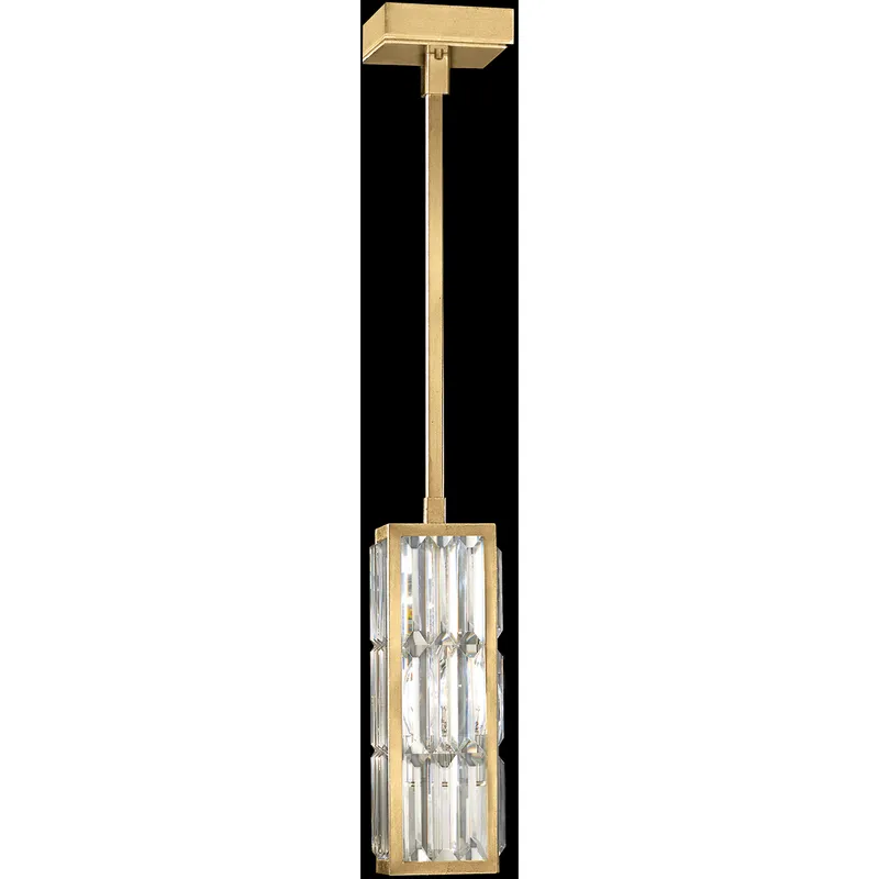 Crystal Enchantment 1 Light 5 inch Gold Drop Light Ceiling Light