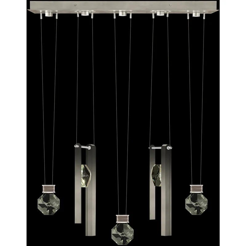 Aria 10 Light 43 inch Silver Pendant Ceiling Light