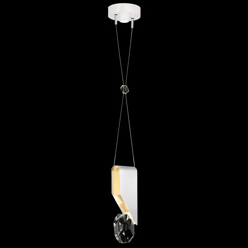 Aria 2 Light 7.25 inch White Pendant Ceiling Light
