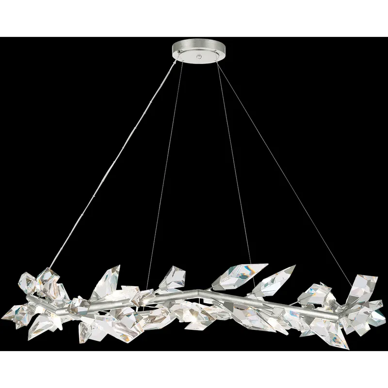 Foret 12 Light 55 inch Silver Pendant Ceiling Light