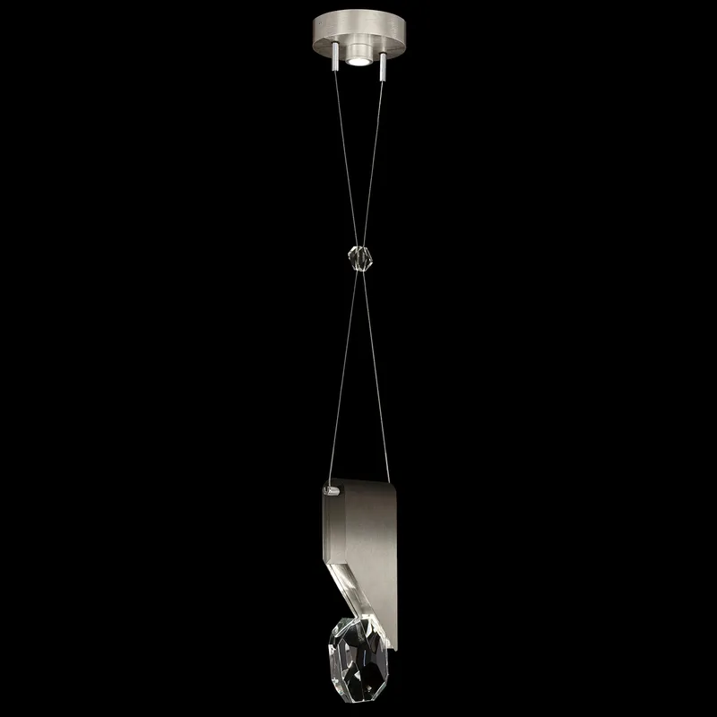 Aria 2 Light 7.25 inch Silver Pendant Ceiling Light in Silver Leaf