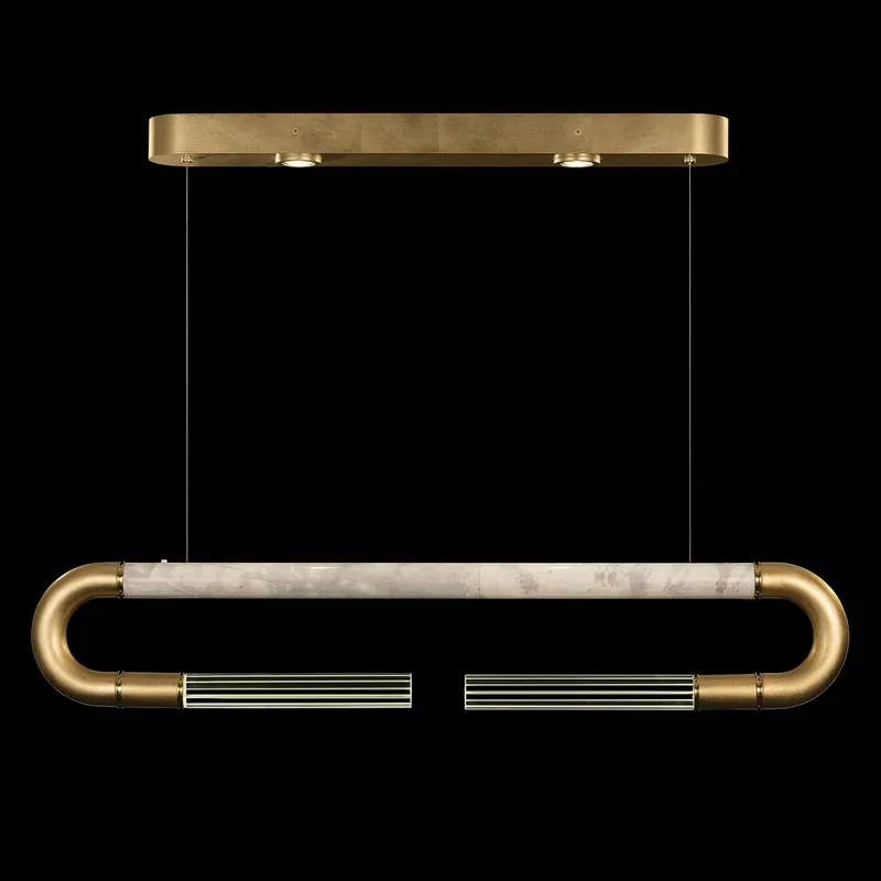 Antonia LED 52 inch Gold Pendant Ceiling Light