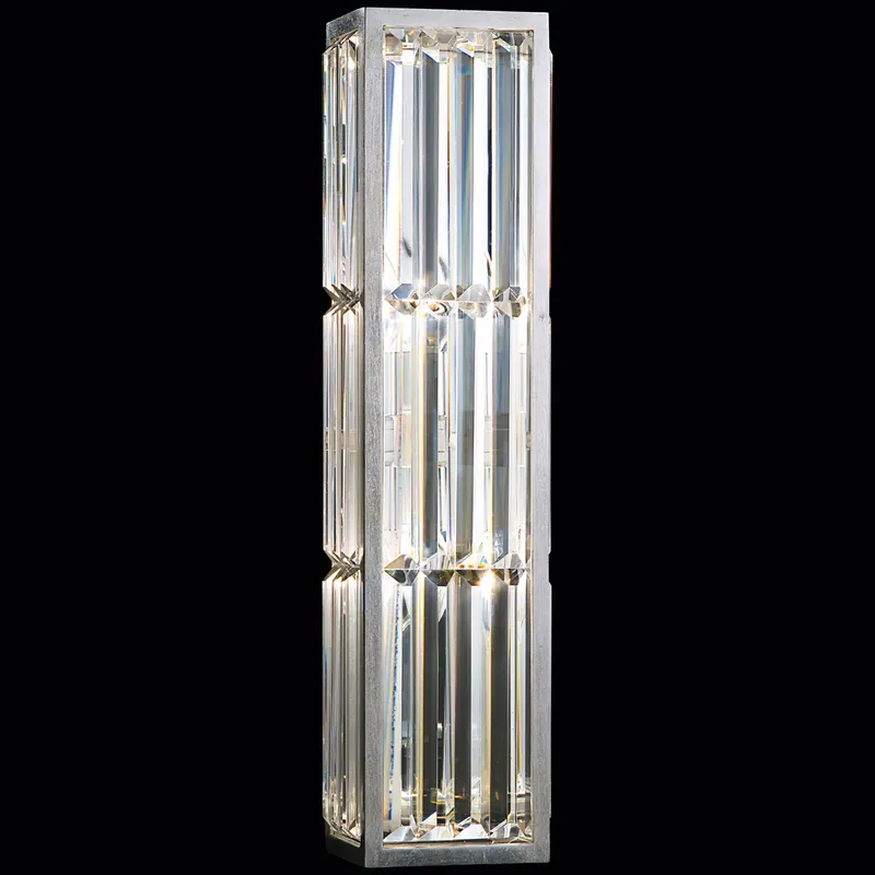 Crystal Enchantment 2 Light 6 inch Silver ADA Sconce Wall Light