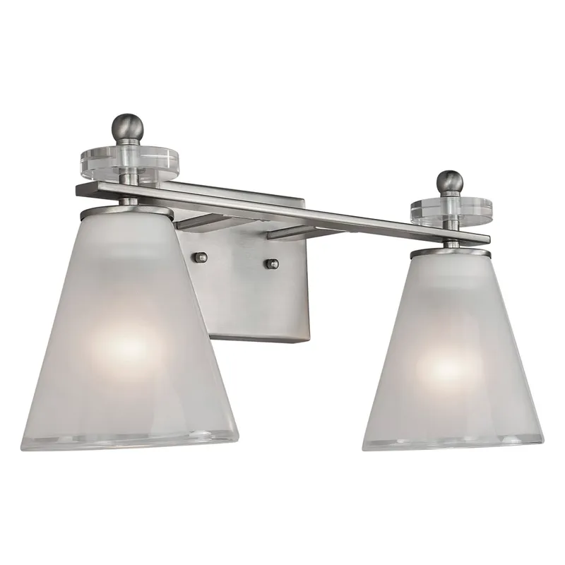 Signature 2 Light 18 inch Brushed Nickel Vanity Light Wall Light
