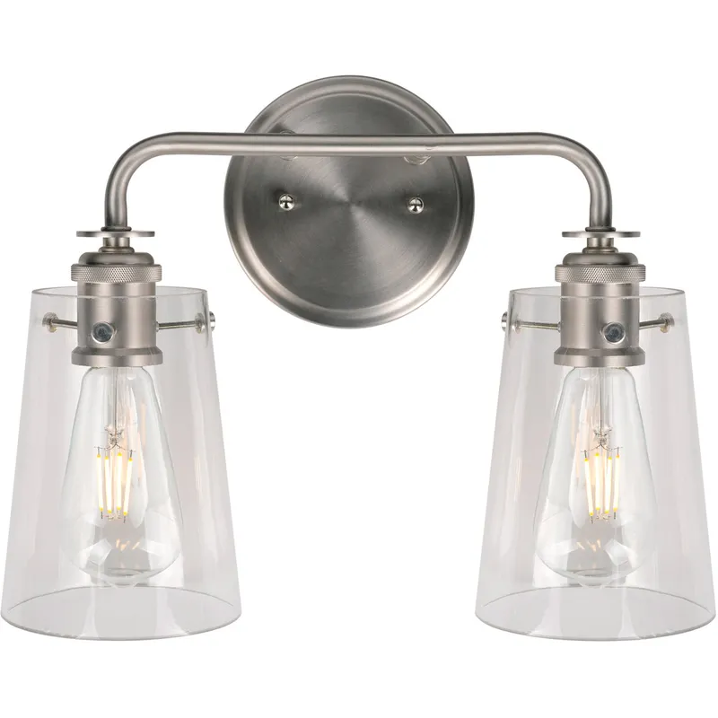 Ronna 2 Light 15 inch Brushed Nickel Bath & Vanity Wall Light