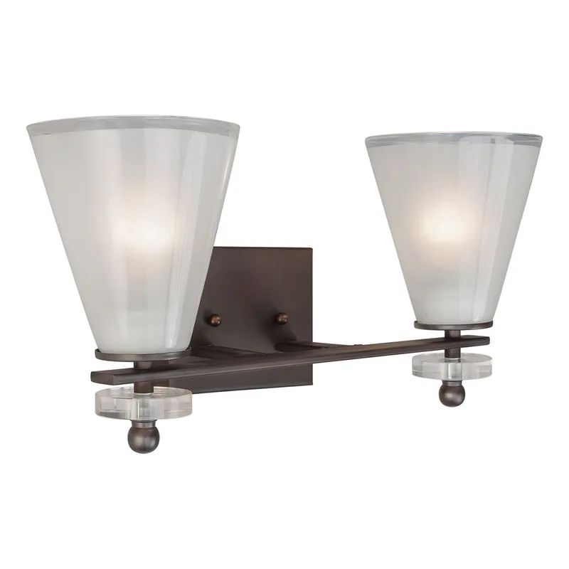 Signature 2 Light 18.25 inch Antique Bronze Vanity Light Wall Light