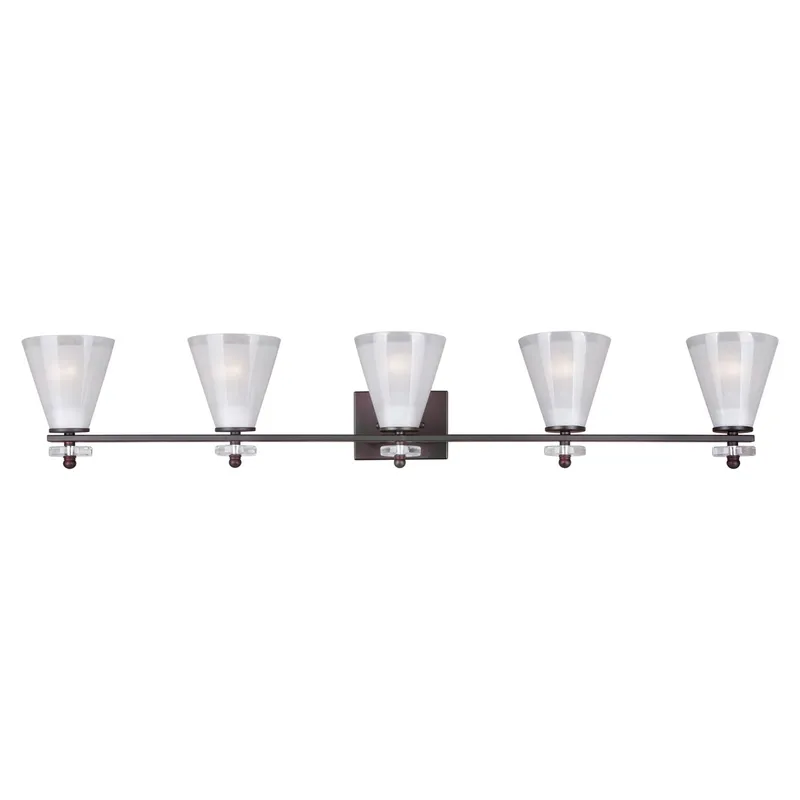 Signature 5 Light 46 inch Antique Bronze Vanity Light Wall Light