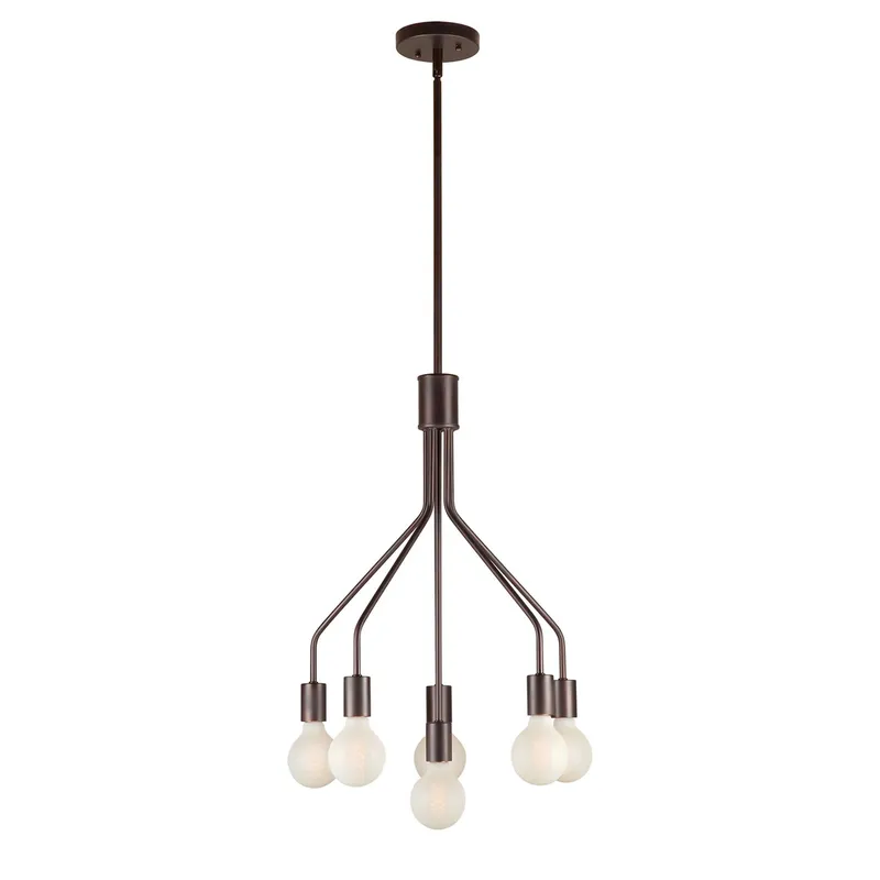 Signature 6 Light 16.75 inch Antique Bronze Chandelier Ceiling Light