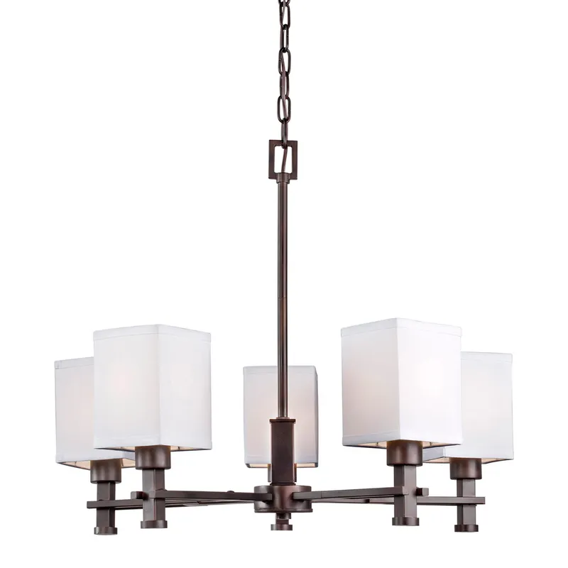 Signature 5 Light 22.75 inch Antique Bronze Chandelier Ceiling Light