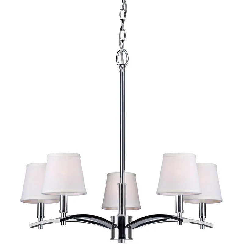 Eathan 5 Light 24.75 inch Chrome Chandelier Ceiling Light