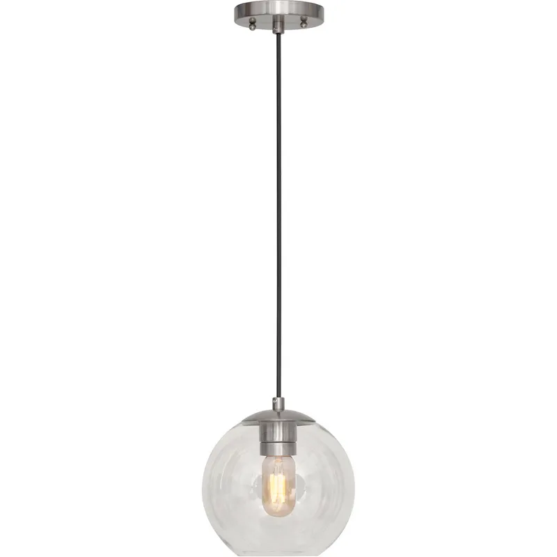 Milo 1 Light 8 inch Brushed Nickel Mini Pendant Ceiling Light