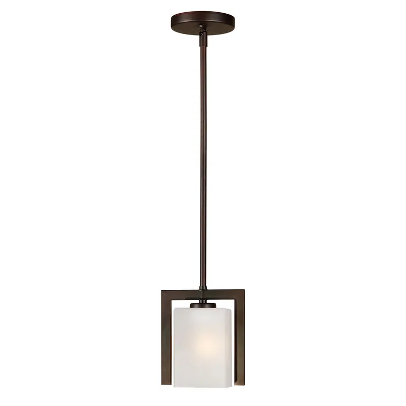 Signature 1 Light 4 inch Antique Bronze Mini Pendant Ceiling Light