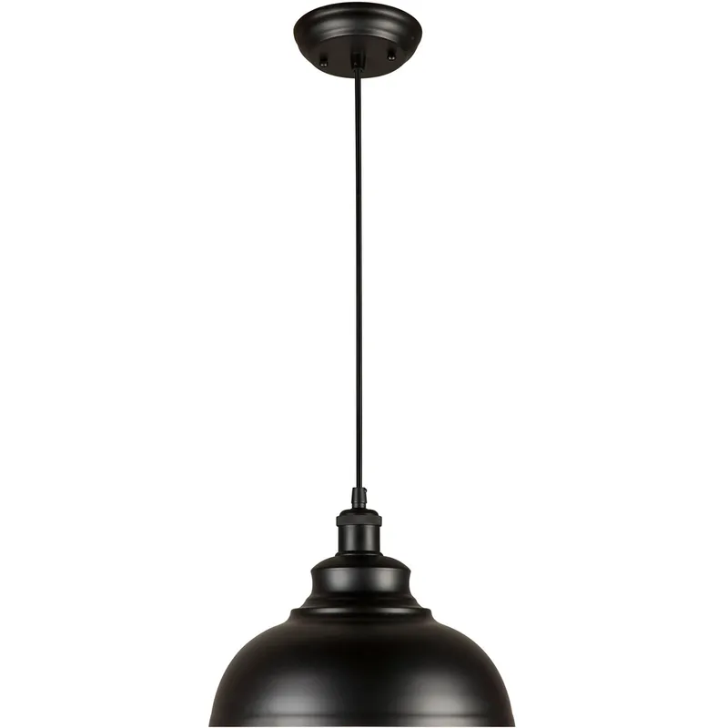 Walton 1 Light 11.75 inch Black Cord-Hung Metal Shade Mini Pendant Ceiling Light
