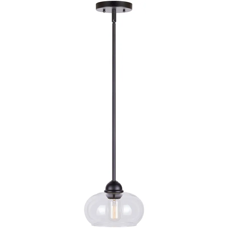 Cameron 1 Light 8.25 inch Black Pendant Ceiling Light