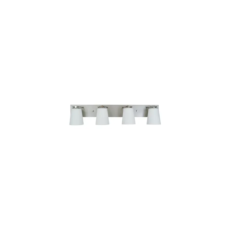 Mercer 4 Light 36 inch Satin Pewter with Polished Nickel Bath Sconce Wall Light