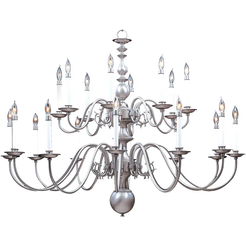 Jamestown 20 Light 48 inch Satin Pewter Foyer Chandelier Ceiling Light