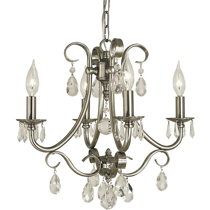 Liebestraum 4 Light 17 inch Mahogany Bronze Mini Chandelier Ceiling Light