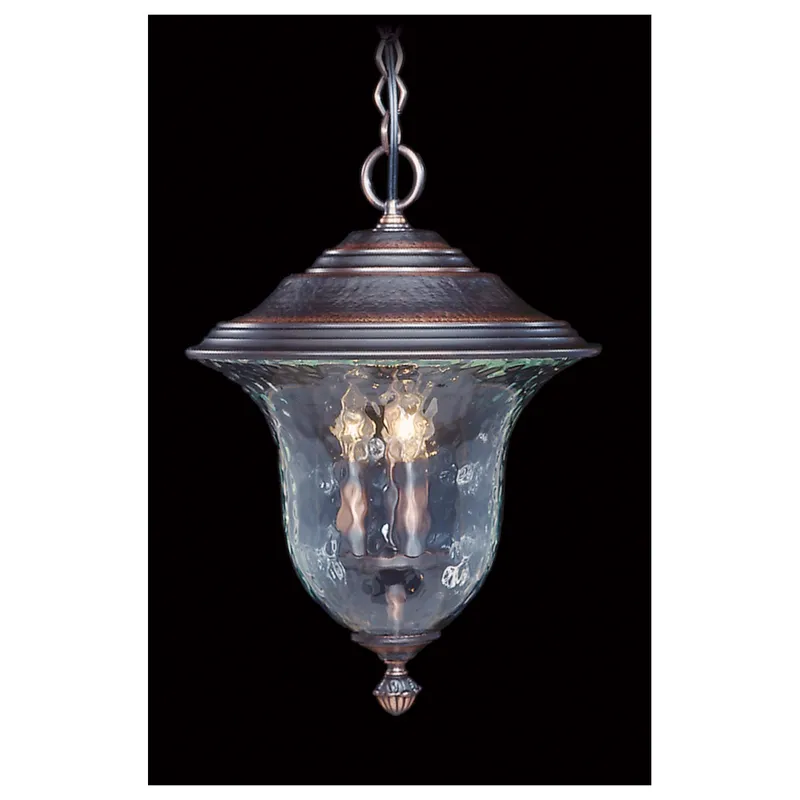 Carcassonne 3 Light 13.5 inch Siena Bronze Exterior Ceiling Mount in Sienna Bronze