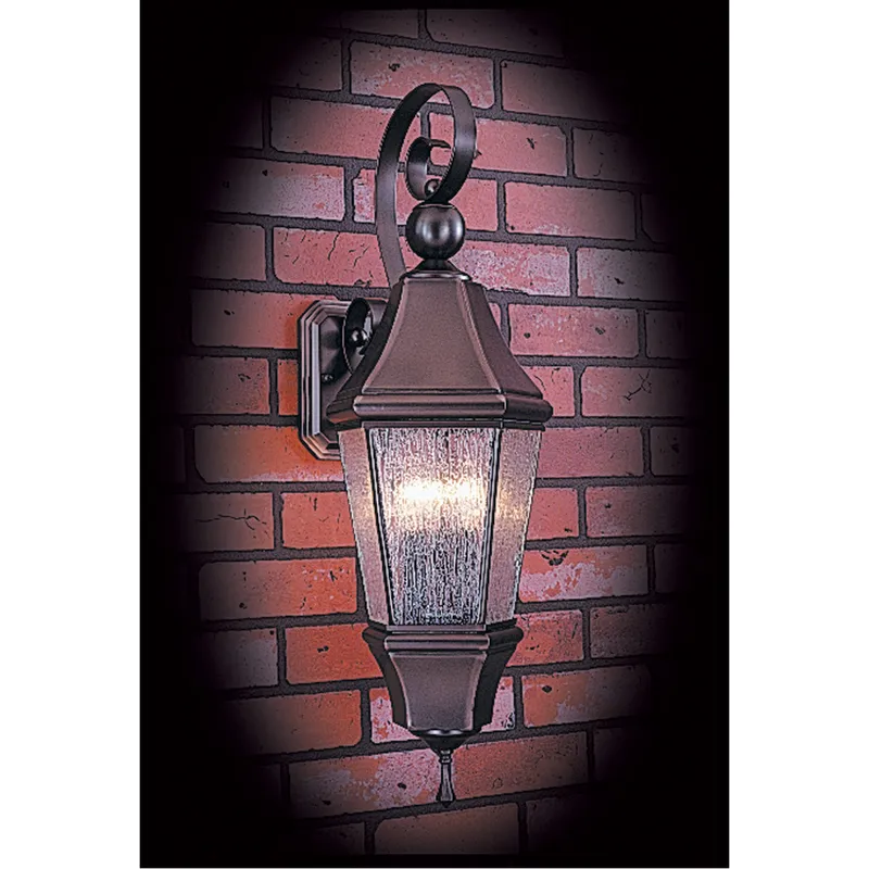 Normandy 3 Light 29 inch Iron Exterior Wall Mount in Without Shade