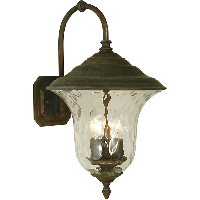 Hartford 3 Light 18 inch Raw Copper Exterior Wall Mount