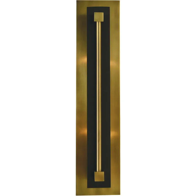 Louvre 2 Light 5 inch Polished Nickel with Matte Black ADA Sconce Wall Light in Polished Nickel/Matte Black