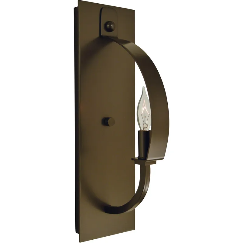 Luna 1 Light 5 inch Brushed Nickel Sconce Wall Light