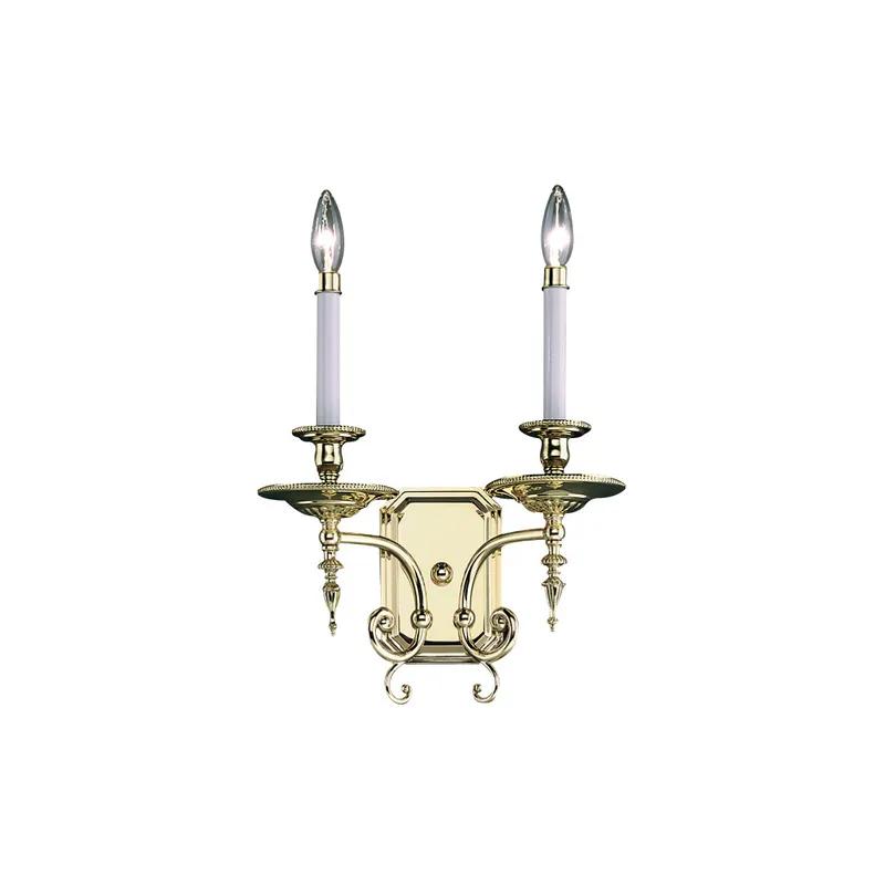 Kensington 2 Light 14 inch Polished Silver Sconce Wall Light