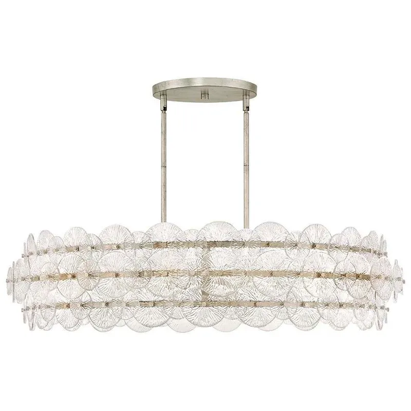Rene 8 Light 45 inch Glacial Chandelier Ceiling Light